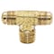 Thrifco Plumbing No. 45 1/4 Inch x 1/8 Inch Brass Flare MIP Tee 6945003 - alternate 2